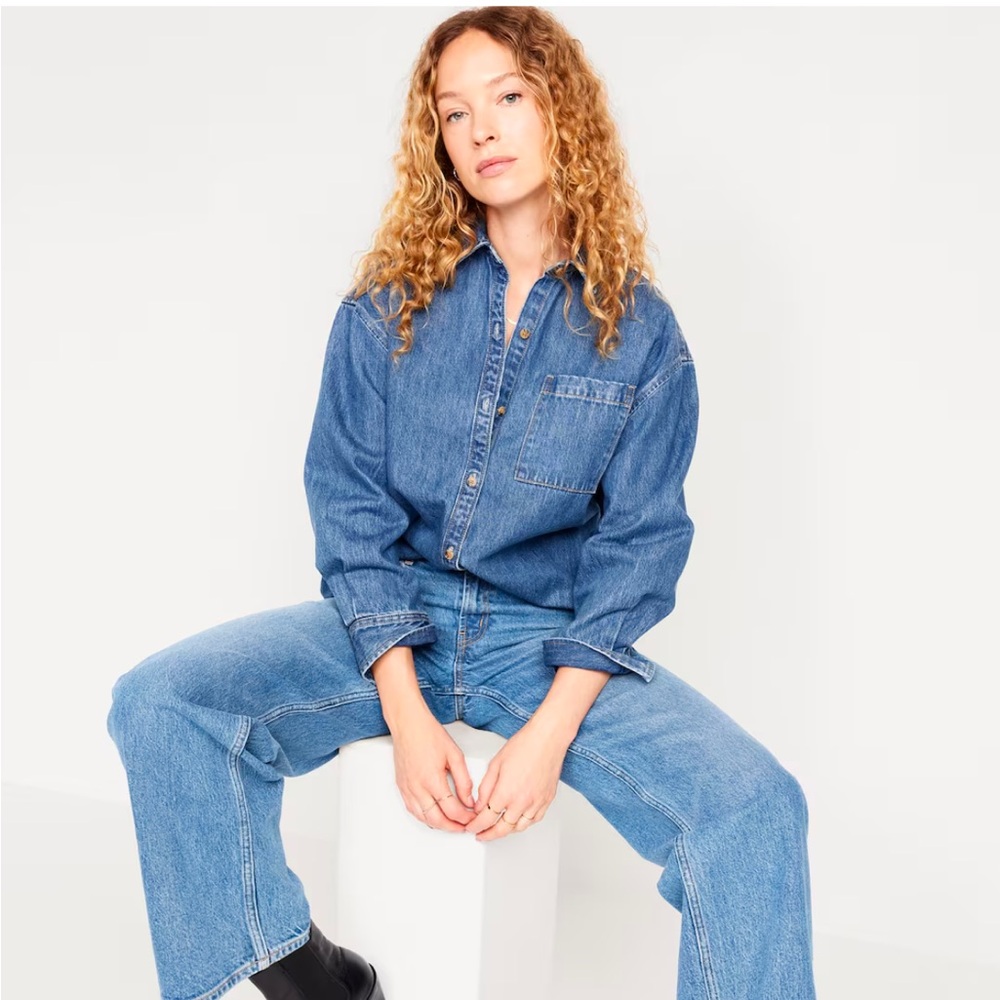 Old Navy Denim Chambray Shirt